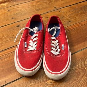 Red Vans women’s size 8